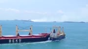 Two Container Ships Collide Singapore