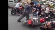 Chinese man attacks woman over traffic dispute