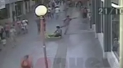 Man Soccer Kicks A Homeless Man In The Head Then Casually Goes About His Day