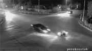 Rider Smashes Into Oncoming Car Making A Stupid Turn