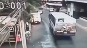Man Walks In Front Of A Bus Just As It Pulls Away And Is Crushed To Death