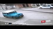 Rider gets hit and dragged by car