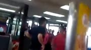 Guy gets his face pounded at McDonald's