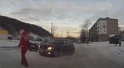 Arrogant Women Blasted By Sliding Car Thinking Cars Stop For Pedestrians On Crossings