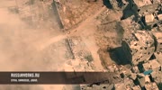 War Imn Syria filmed by Overhead drone,