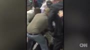 Protester kicked out of Trump rally after altercation.