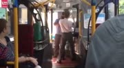 Moment A Bus Driver Fights A Passenger