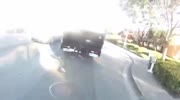 Road rage on Guy riding a Bike