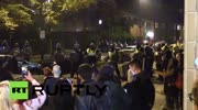 Halloween ravers clash with London riot police after illegal party shut down