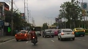 Karma Strikes Instantly On Moped Passenger