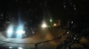Five Idiots Decide To Walk In The Road At Night In Russia With Their Backs Facing Traffic