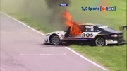 Race car burn from the inside