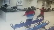 Robber Shoots The Security Guard Then Runs Away