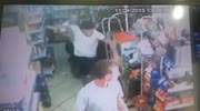Store owner beats robber