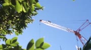 Morning exercises on crane
