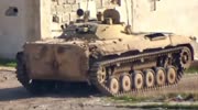 Syrian tank noticed ATGM and operator