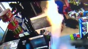 Store owner Fights armed Robbers with fly Spray and Lighter improvising a Flamethrower