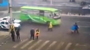Bus Driver Didn't Notice Woman And Runs Over Her Head Killing Her