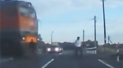 Man Walking Across The Train Tracks Gets Killed By A Speeding Train