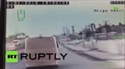 Footage Moment of bomb blast at police station in Turkey