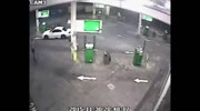 Man jumps through the window of his OWN car to stop thief stealing it