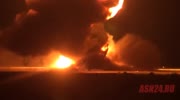 TU-95 Bomber plain explodes in Ukranian airport