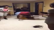 Fat bitch attack shouting girl and gets beaten by her friends