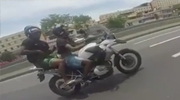 Biker Being Chased For His Bike By Armed Thugs Crashes Trying To Escape