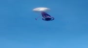 Air balloon explodes and falls