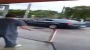 Woman Catches Her BF Cheating And She Rams Into His Car