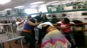Fat black bitches fight at laundromat