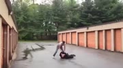 Guy Gets Knocked Out Cold In Street Fight