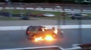 Flaming Stuntman Gets Run Over By His Own Car