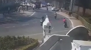 Suicidal Rider Plows Into An Oncoming Bus