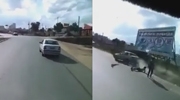 Pregnant Girl Gets Hit By A Drunk Driver At The Roadside