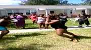 Sagging titty fight