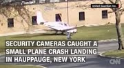 Parachute saves lives after plane's engine fails.
