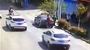 Man Gets Violently Crushed Between Two Cars