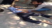 Cambodian rider`s legs are twisted after accident