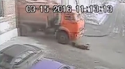 Old Lady Crushed To Death By Passing Truck