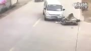 Rider vs van in head on crash