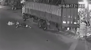 Biker On The Phone Crashes Into A Parked Truck And Dies