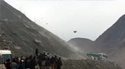 Passengers Pinned Down In Two Buses While Boulders Rain Down From A Landslide