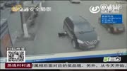 Woman gets hit and run over by SUV