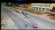 Rider dies instantly after being crashed by car