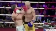 Shaolin monk stands like a dummy on the ring and gets KO