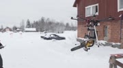 Flying chainsaw from Finland