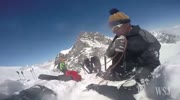 Skier Falling Into Glacial Crevasse Helmet Cam