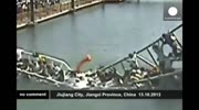 China bridge collapse caught on camera