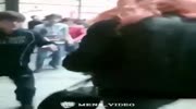 Transvestite got bodyslammed and punched